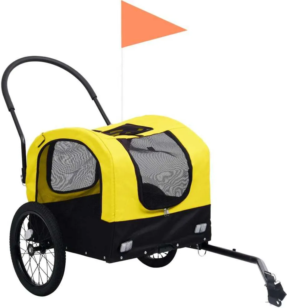 Remorque Vélo Chien 2 en 1 : Transportez votre Animal en Sécurité