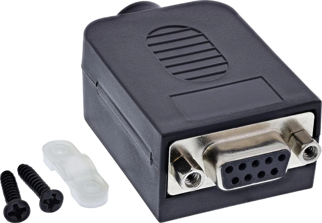 Bloc Terminal D-Sub 9 Breakout InLine avec bornes à vis et port femelle