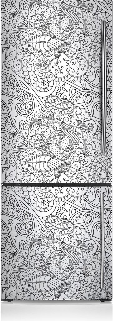 Dekoration Kühlschrank Aufkleber Magnete Küche Kühlschrankmagnete 70x190 cm - Abstraktes Muster