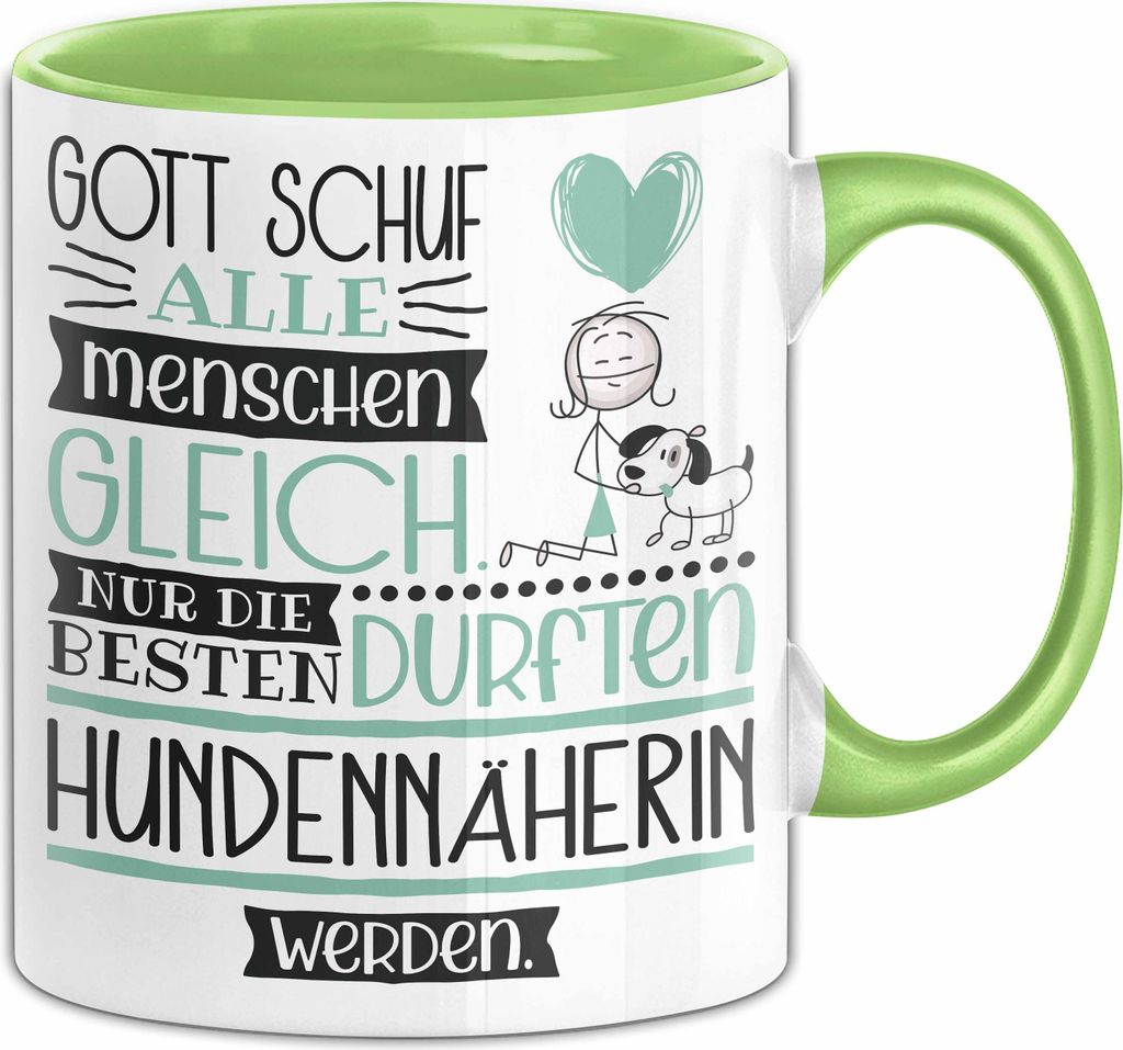 Hundennäherin Geschenk Becher Tasse Gott Schuf Alle Produktbild 