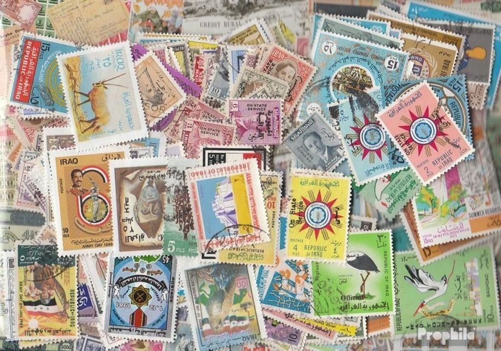 Briefmarken Irak 500 verschiedene Marken