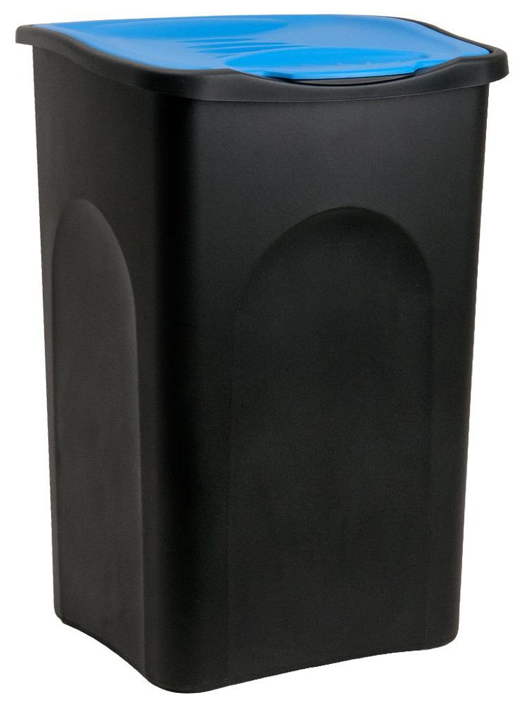 Stefanplast 70652, 50 l, Quadratisch, Schwarz, Blau, Produktbild 