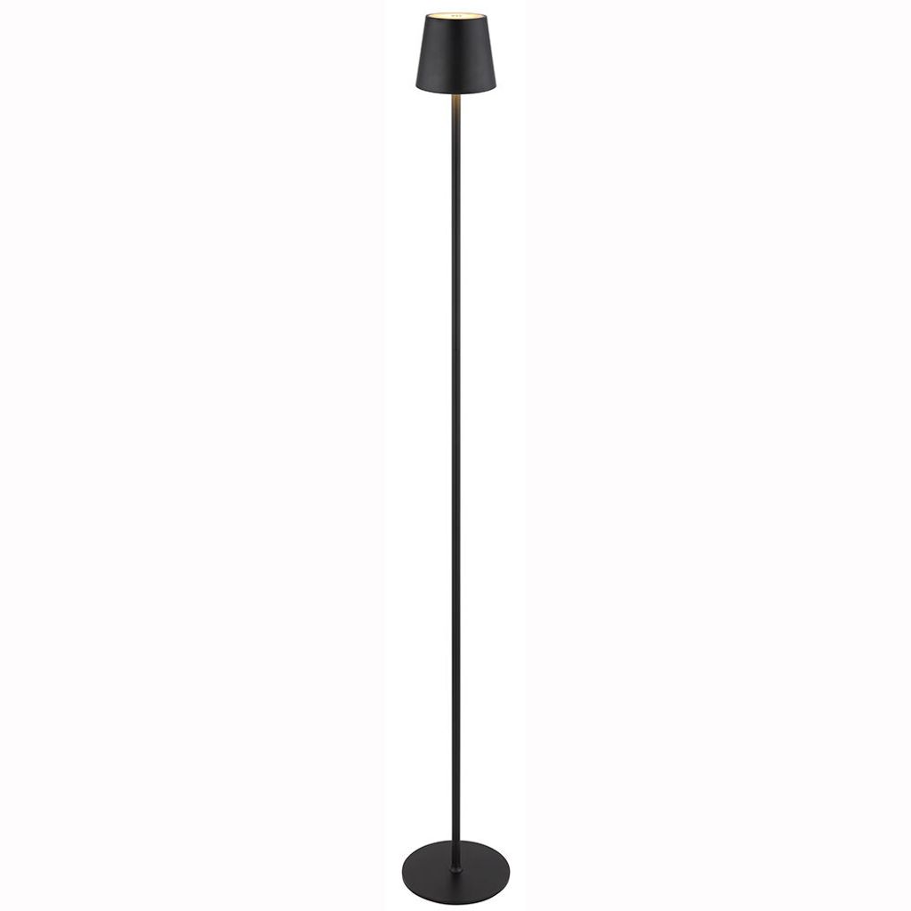 LED Stehleuchte, schwarz, Touchdimmer, IP44, H 120 cm Produktbild 