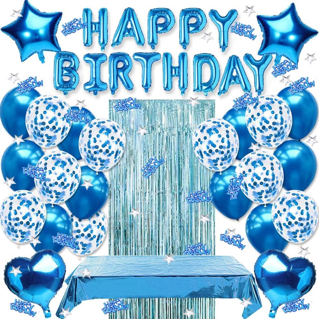 Geburtstag Dekoration Luftballon Text "Happy Birthday" 