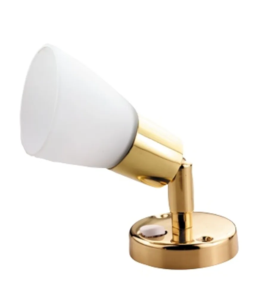 Lampada da parete / lettura a LED luce notturna bianco caldo, H=153mm : ottone