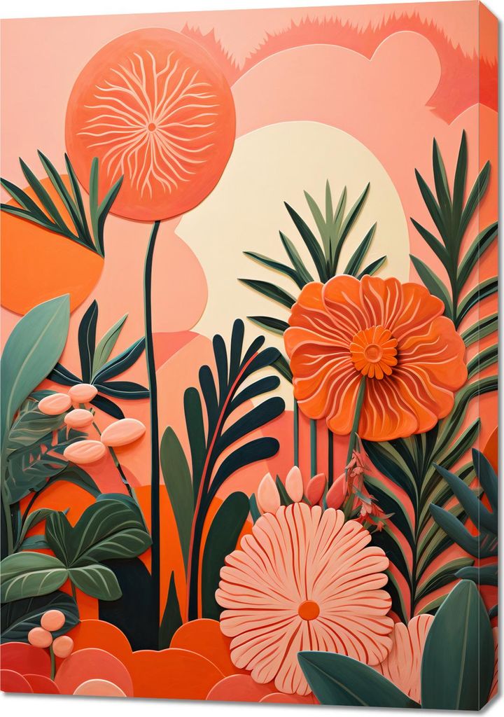Bild 70x100cm Korallgarten