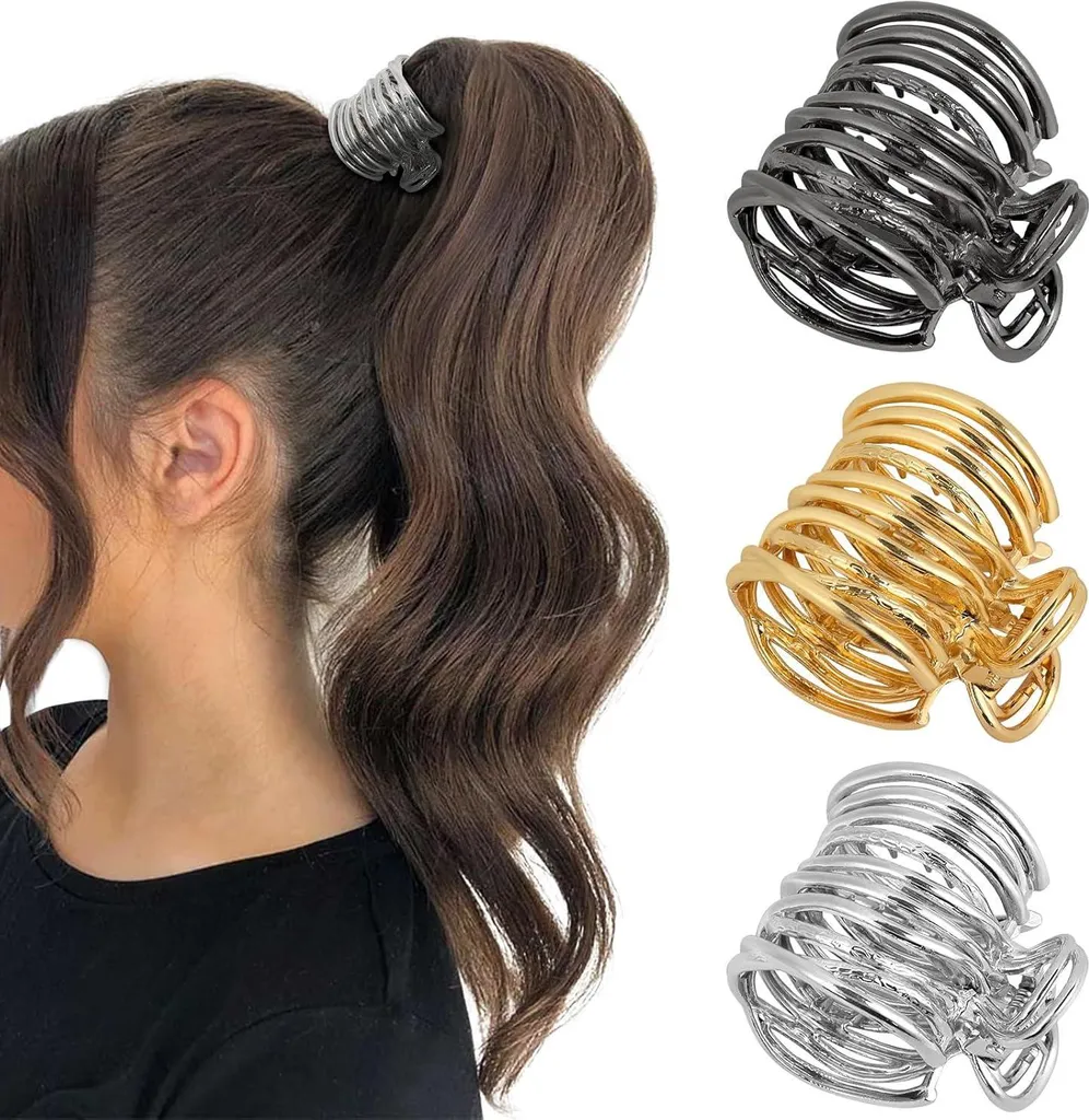 Accessoire cheveux femme en métal antidérapant - Design élégant 11cm