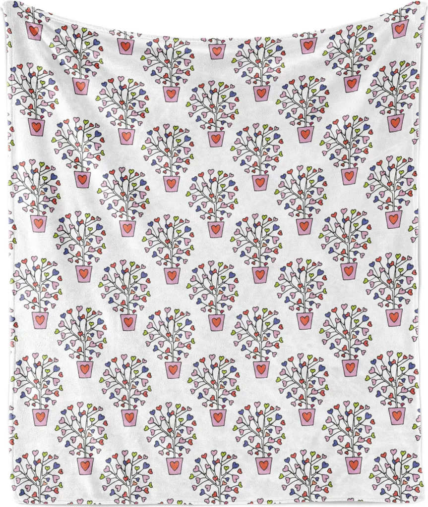Coperta Morbida ABAKUHAUS San Valentino - Flanella di Pile 125x175