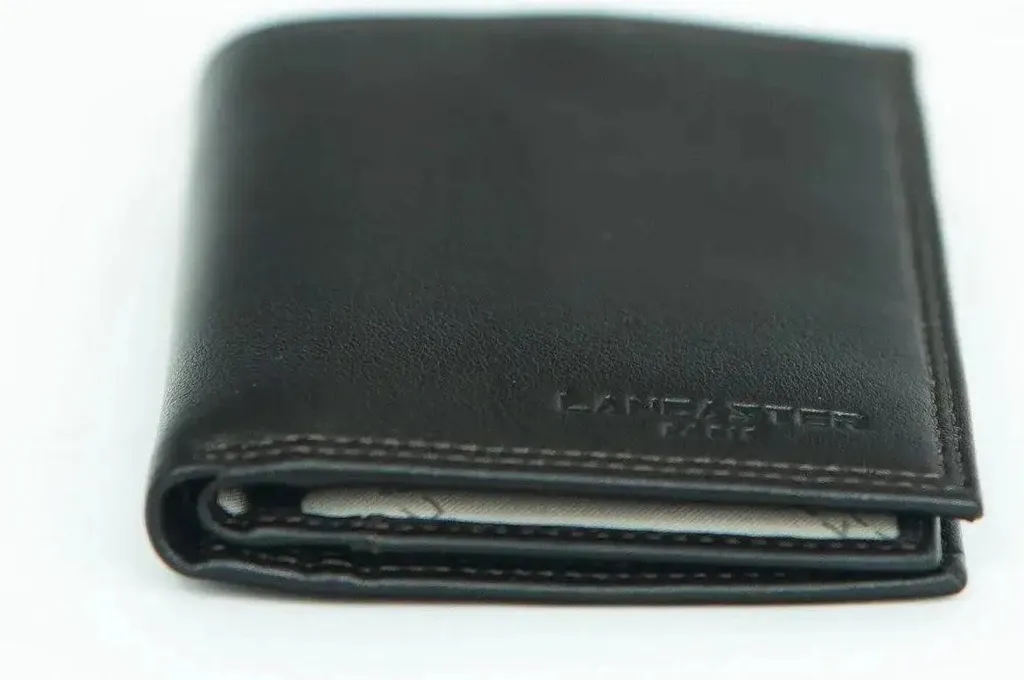 Portefeuille Lancaster Cuir de Vachette Marron - Protection RFID Safe - 5