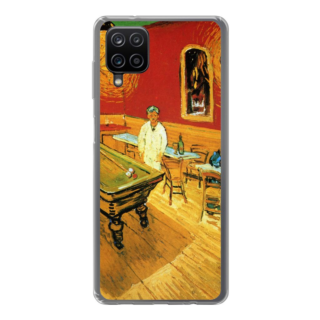 MuchoWow Handyhülle Schutzhülle Hülle für Samsung Galaxy A12 Das Nachtcafé - Vincent van Gogh Silikon Softcase Handy Hülle - Bild