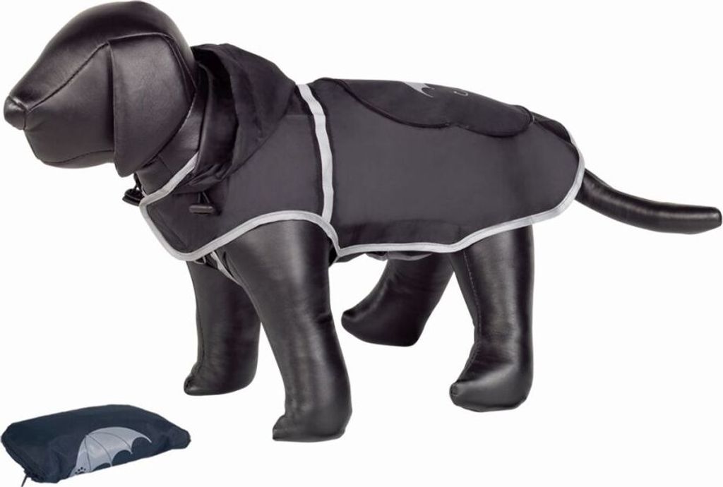 Nobby 68451, Hund, Regenjacke, Schwarz, Stoff, Einfarbig, Handwäsche