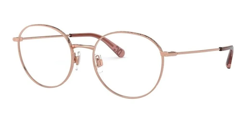 Dolce & Gabbana DG1322 1298 Lunettes de Vue en Métal Doré Taille 53
