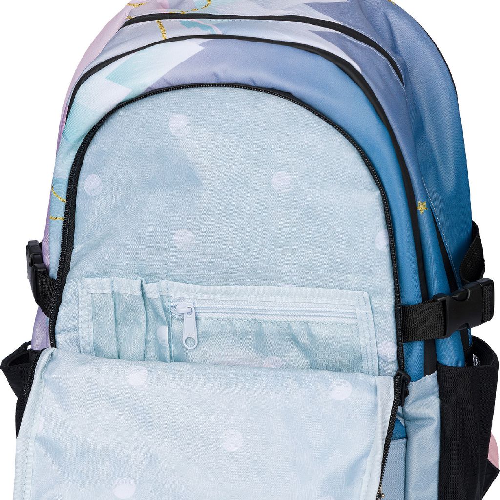 Baagl Schulrucksack für Mädchen Teenager - Skateboard Produktbild 10