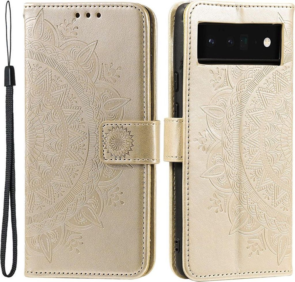 Hülle für Google Pixel 7 Pro Handyhülle Flip Case Schutzhülle Cover Etui Mandala