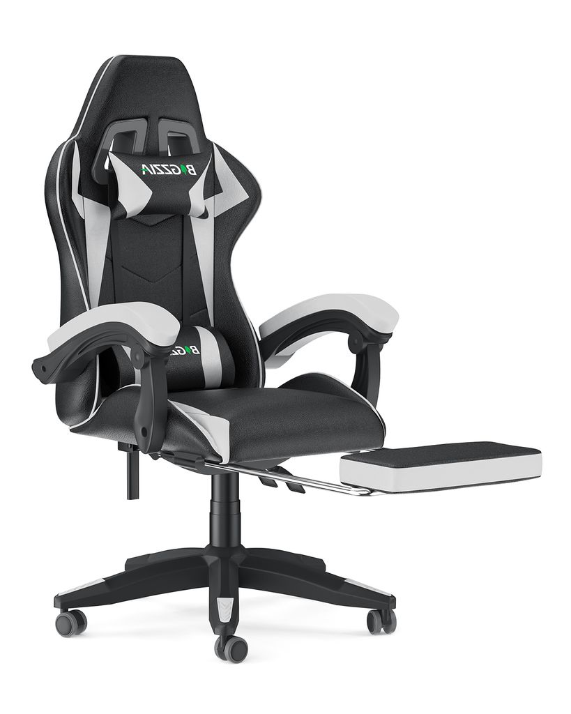 Herná stolička s opierkou na nohy - ergonomická herná Obrázok produktu 