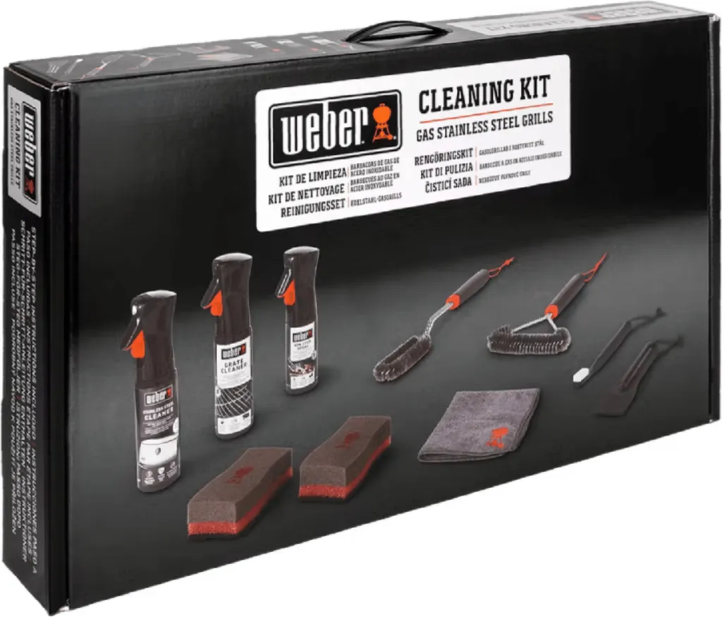 Kit de nettoyage barbecue inox pour enlever la graisse de cuisson gaz