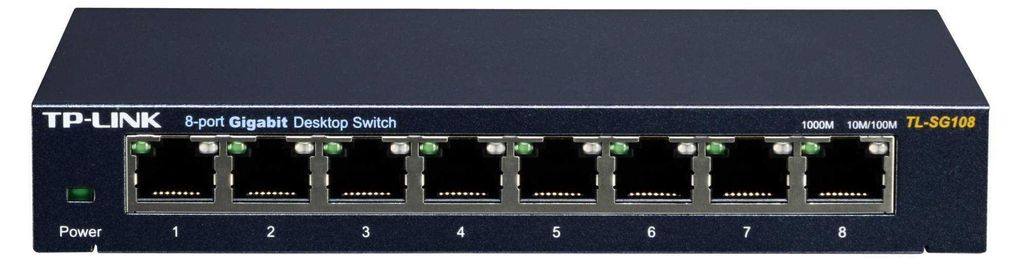 TP-Link TL-SG108 Switch Gigabit a 8 porte in metallo - Immagine del prodotto 
