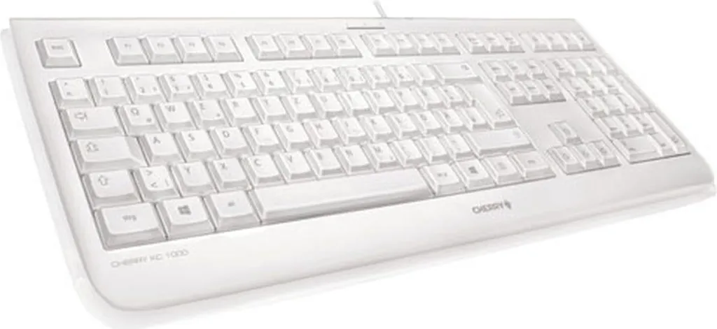 Clavier Lavable Cherry KC 1068 IP68 Blanc Gris Layout CH Anti-Eau