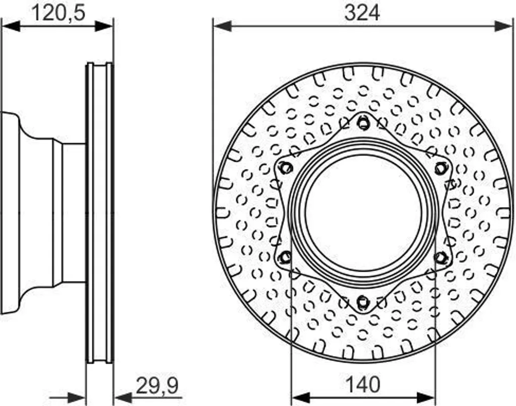Disque de Frein Arrière pour Vario Mercedes - Qualité Bosch Garantie