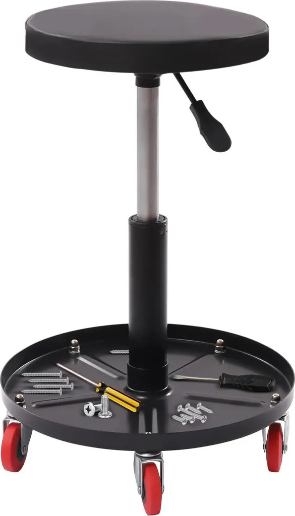 Tabouret atelier contre mal de dos - Siège mécanicien 136 kg réglable