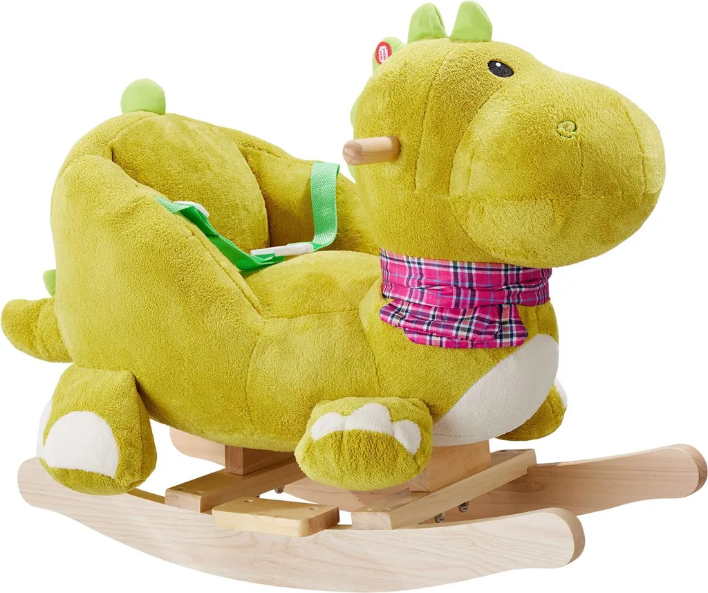 Dinosaure à bascule idéal pour cadeau d'anniversaire bébé 12 mois vert