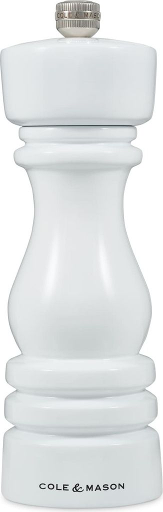 Cole & Mason London Buche weiss glänzend Pfeffermühle 18 cm