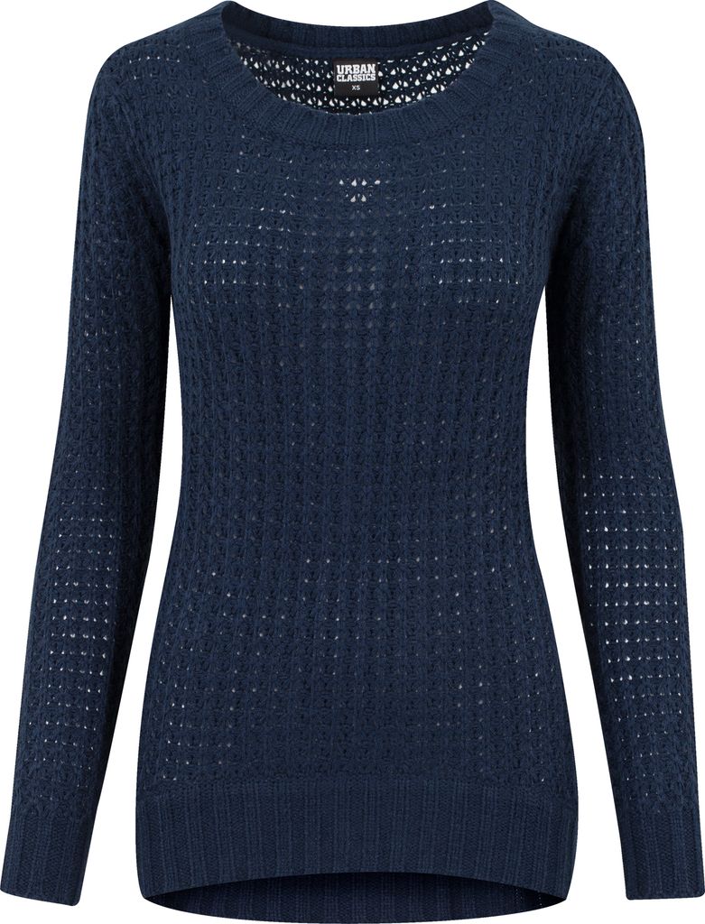 Urban Classics Ladies - LONG WIDENECK Sweater navy - L
