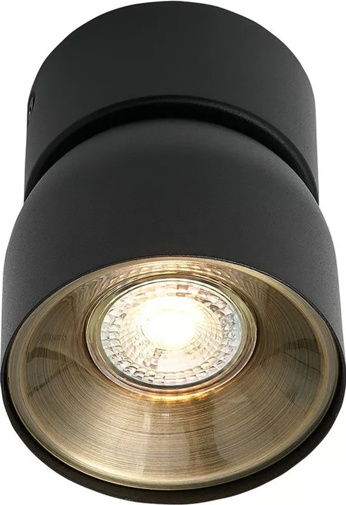 Plafoniera Design Nordlux Pitcher Nero | Spot LED Inclinabile