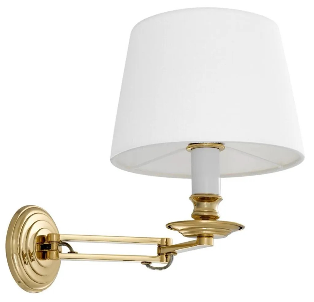Luminaire de Luxe Pivotant Or et Blanc pour Hôtel et Restaurant Chic