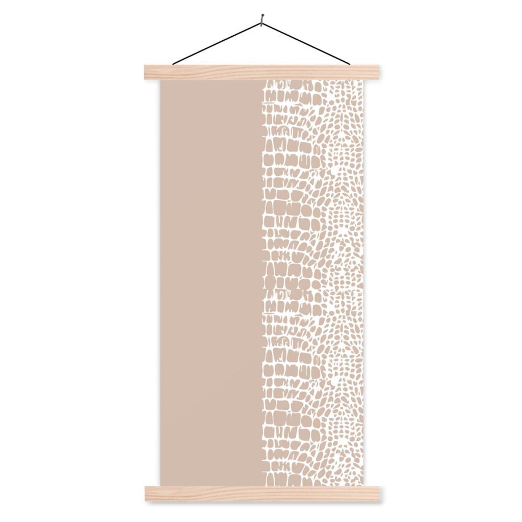MuchoWow® Textilposter Schlange - Design - Rosa 60x120 cm Produktbild 