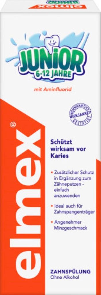 Elmex mondspoelmiddel voor kinderen, alcoholvrij (400 ml) Productafbeelding 