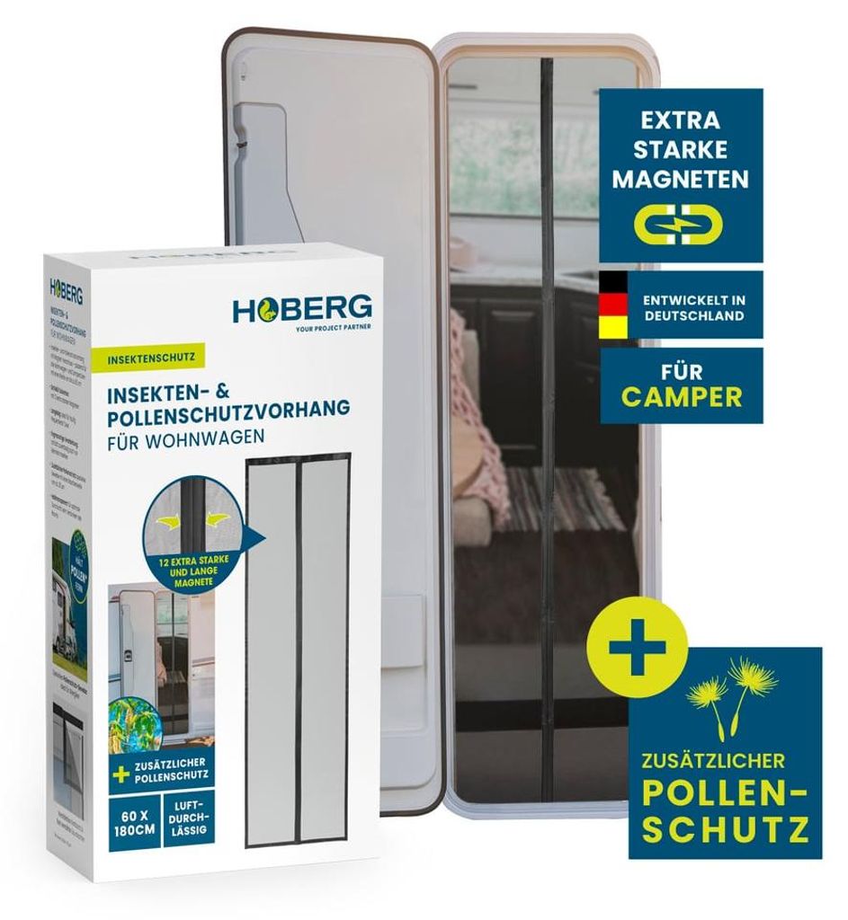 Rideau anti-insectes & anti-pollen HOBERG pour caravanes - Image du produit 