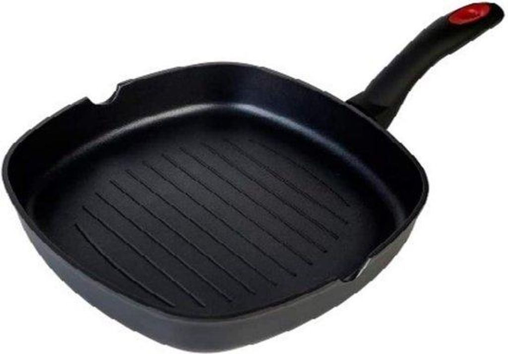 Induktionsgrillpfanne 28x28cm Antihaftbeschichtung PFOA-frei