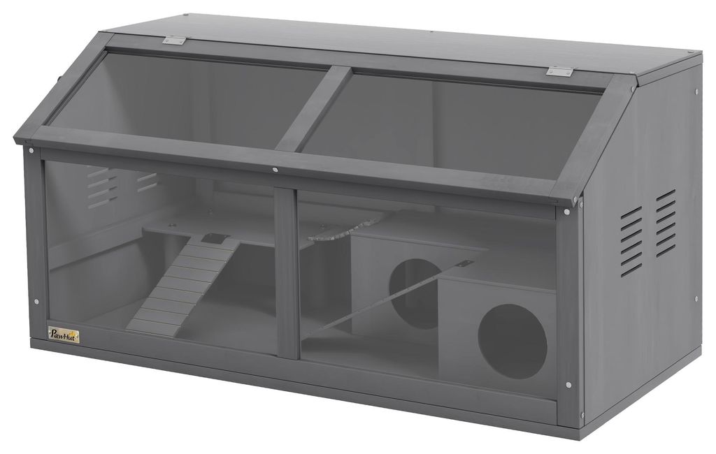 PawHut Hamsterkäfig, Kleintierkäfig aus Holz mit Produktbild 