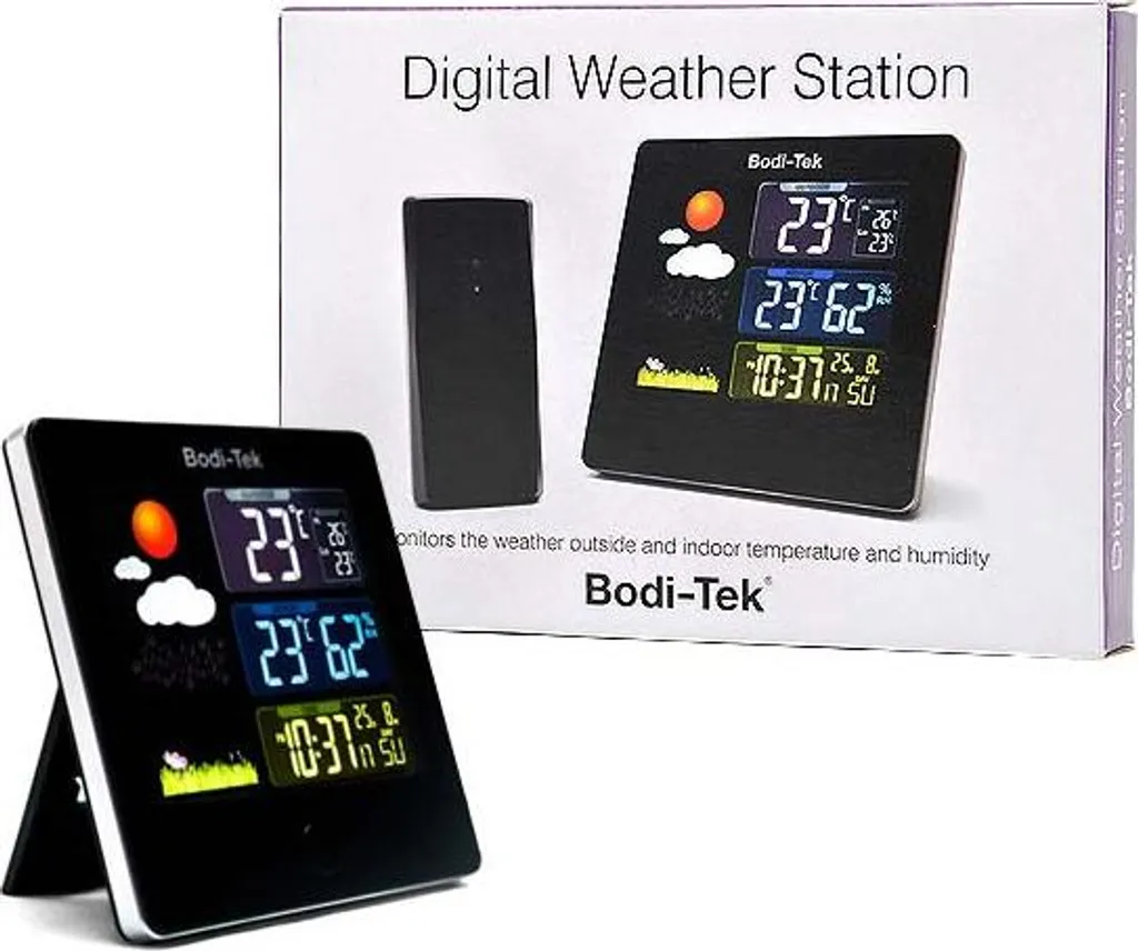 Station Météo Intérieure Extérieure Bodi-Tek HGWS pour Maison et Jardin