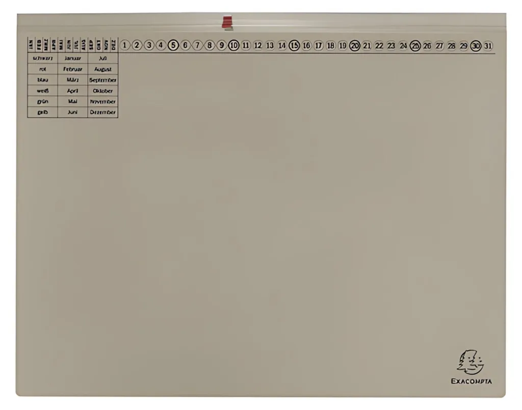 Chemise à Lamelles Grise Exaflex Premium pour Ranger vos Feuilles A4