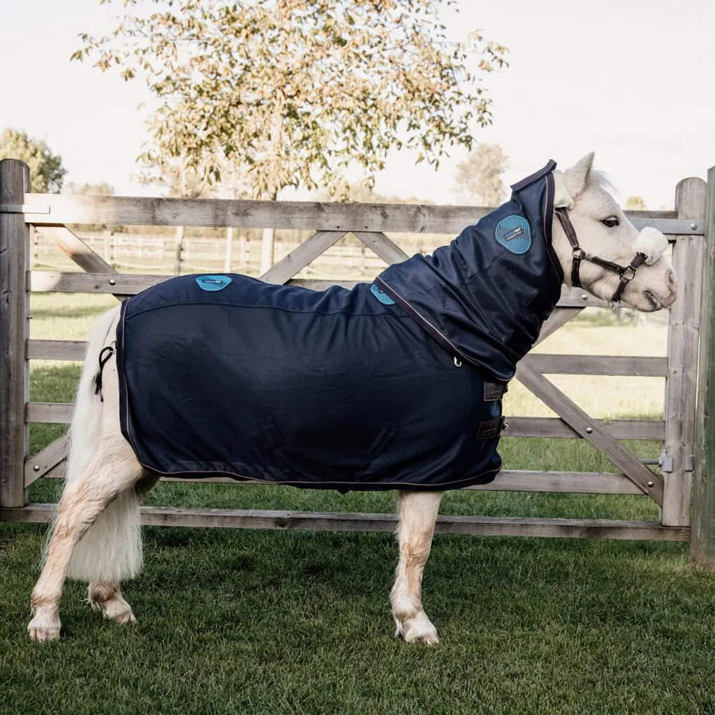Couverture de repos magnétique Kentucky Recuptex Marine 80 pour poney