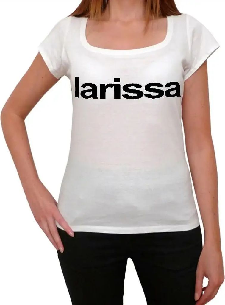 Damen Grafik T-Shirt Larissa Öko-Verantwortlich Vintage Jahrgang Kurzarm Lustige Druck Geburtstag Geschenk Frau