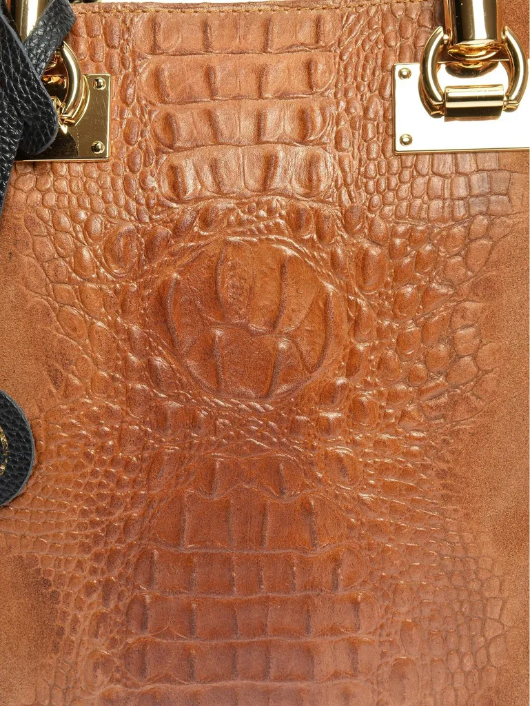 Sac cabas Roberta M AW25 RM 8155 cognac grand format en cuir - 3