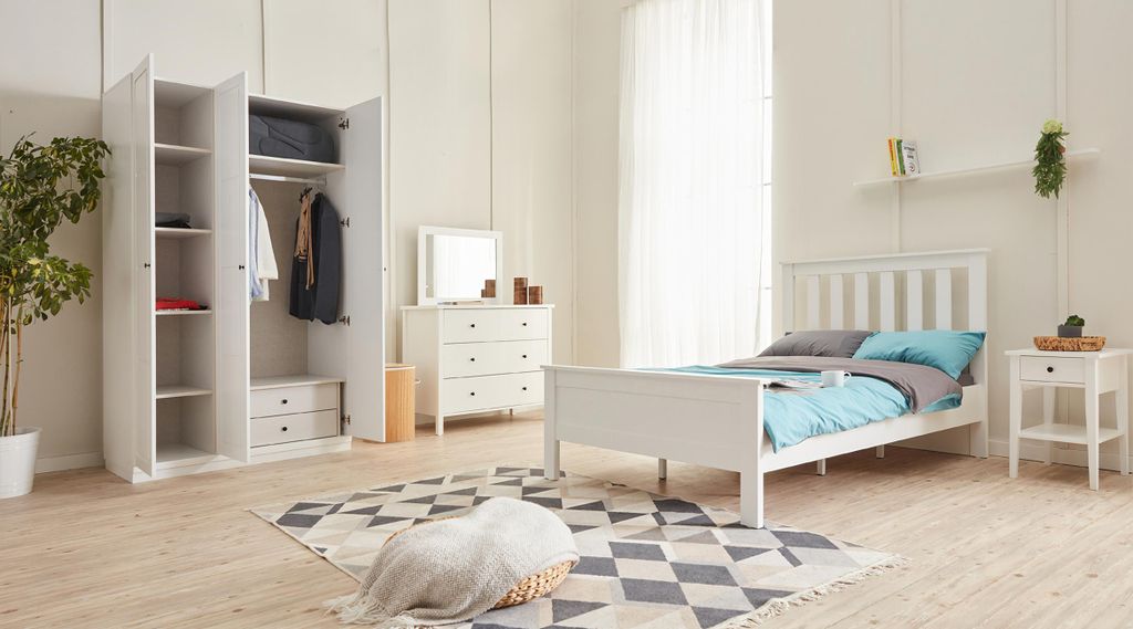 Schlafzimmerensemble Komplett Schlafzimmer Set Schlafmöbel Bett Schrank 5tlg