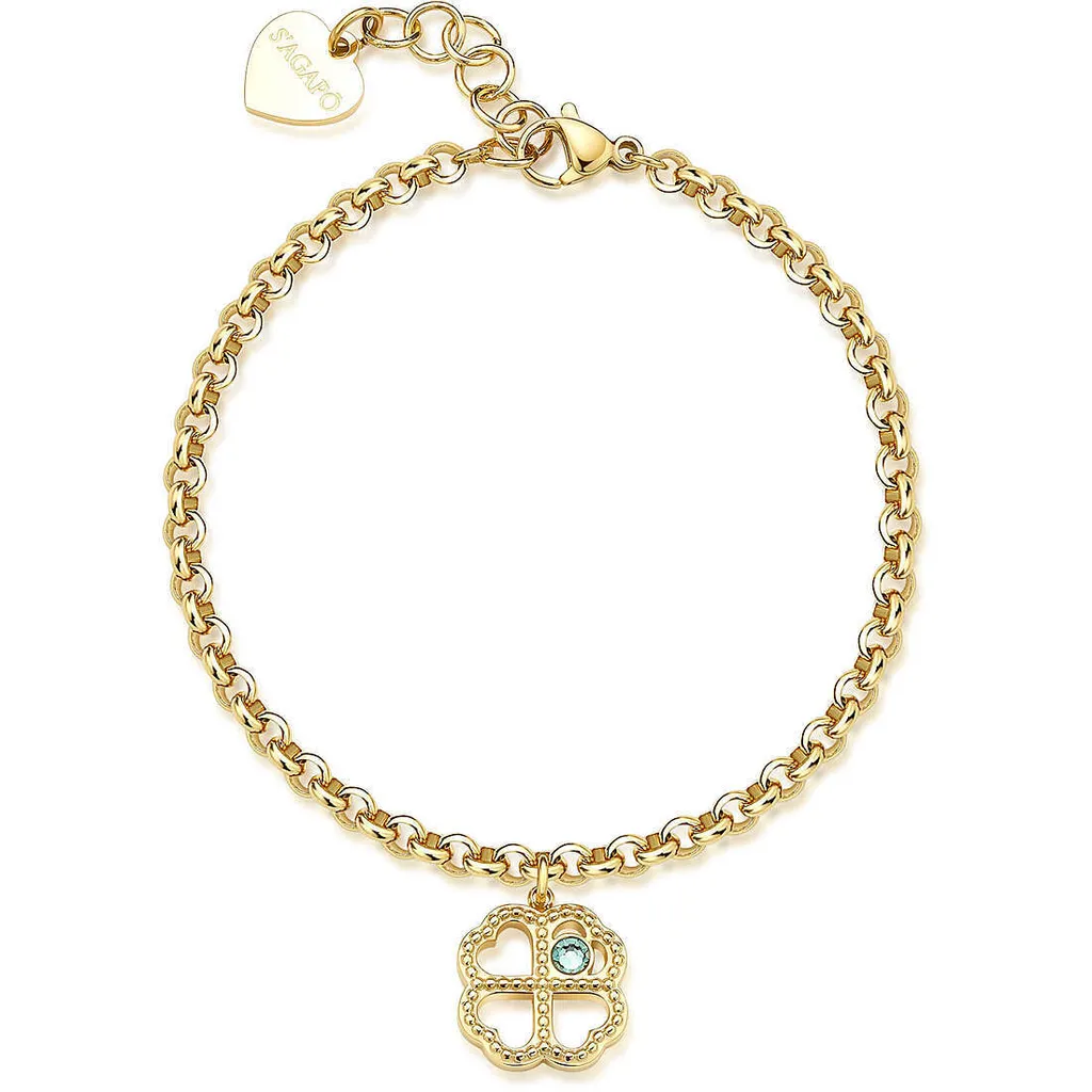Gourmette fine dorée Sagapò Lucky Light : le bijou femme tendance