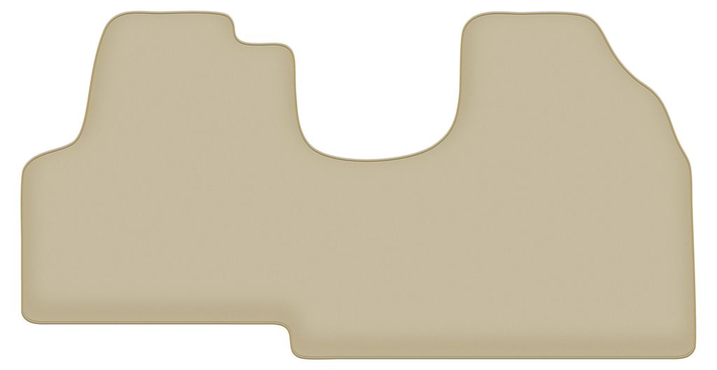 Velours-Fußmatten PREMIUM beige passend für Citroen Jumpy I (1994-2006, Lieferung) – mit Befestigungen – passgenau