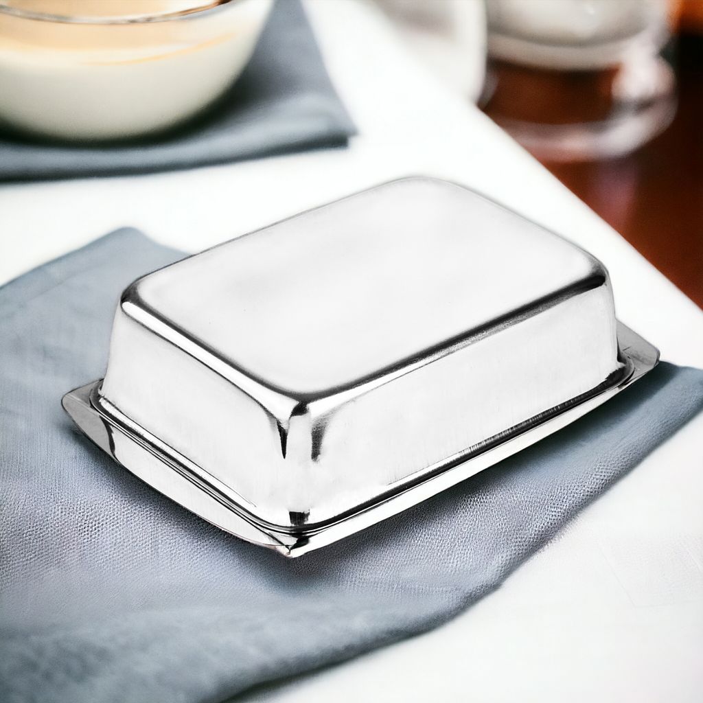 Butterdose Transparente Kunststoff Butter Box Mit Deckel Und Messer, 18 X 11 X 6,5 Cm Große Butterbehälter Versiegelte Küchen Butterglocke Aufbewahrungsschale Für Lebensmittel(Rot