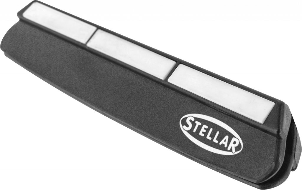Schieber für Stellar-Messer-Schleifstein, ABS, 10 x 1,5 x 1,5 cm, schwarz/silber