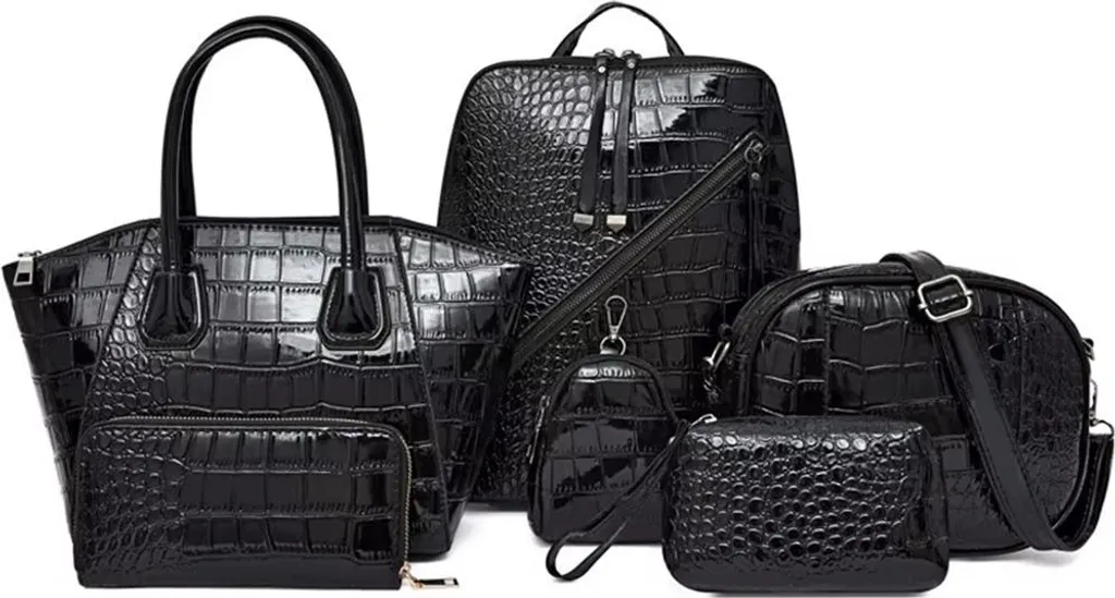Ensemble de Sacs Luxury Noir KP38072 - Pack Élégance 3 Pièces Chic