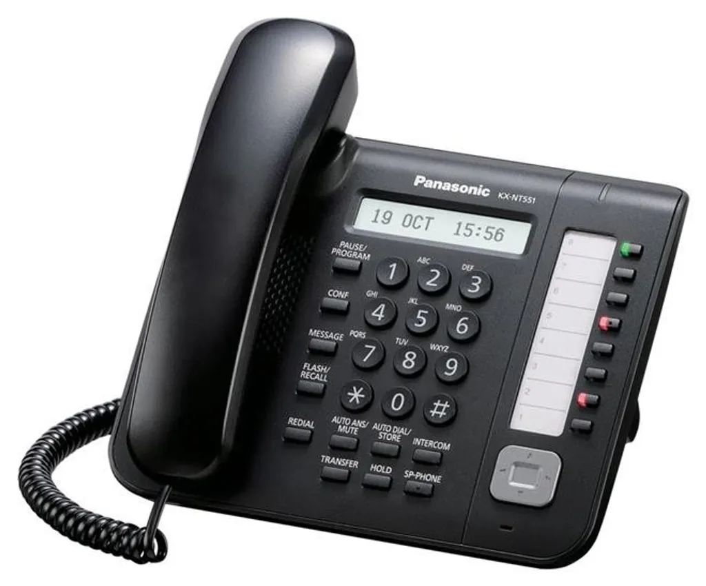 Poste IP Panasonic KX-NT551NE-B : Fini les Lenteurs Réseau au Bureau Noir