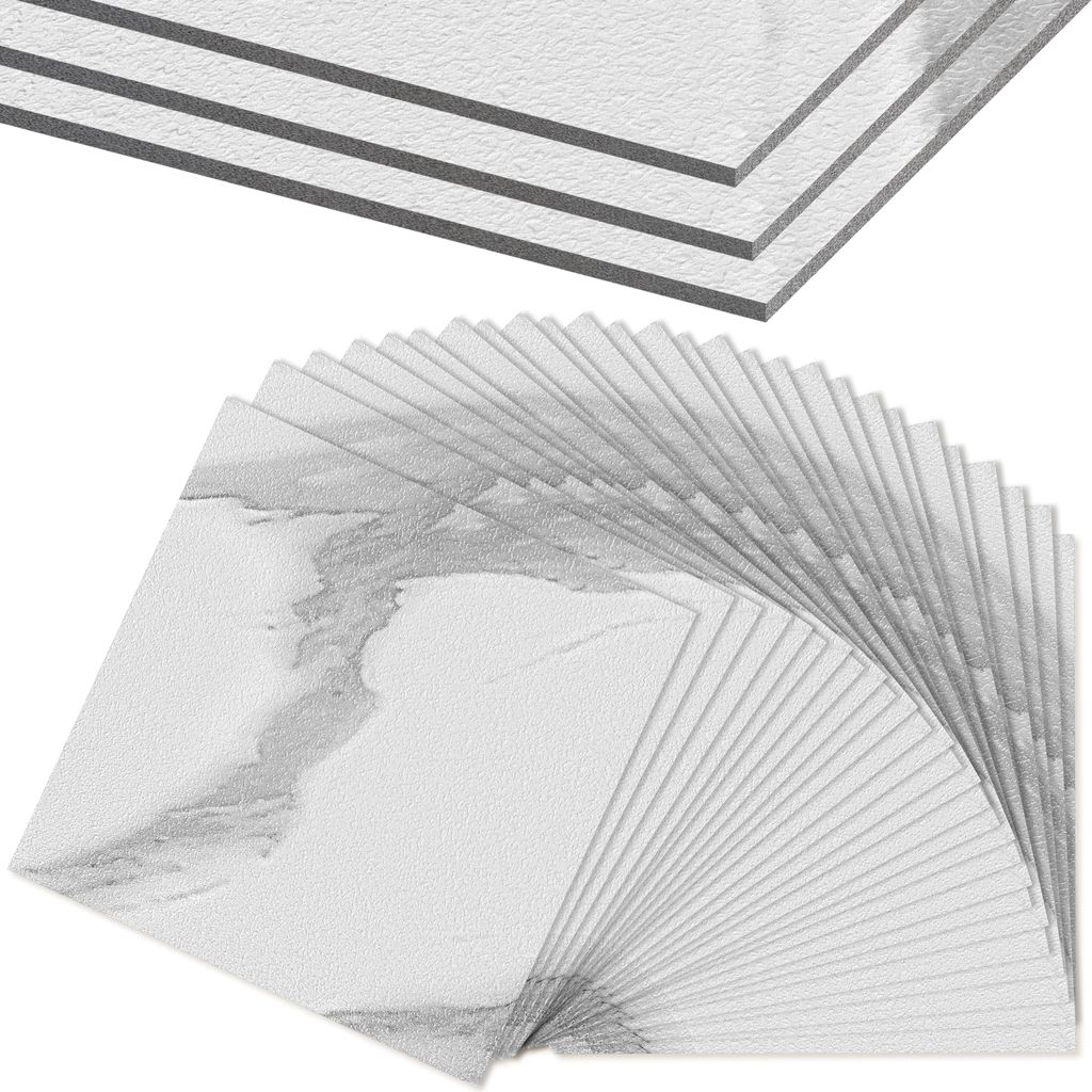 Sessamen-LP PVC Bodenbelag Selbstklebend, Klebefliesen Vinylboden Rutschfest, Fliesenaufkleber Badezimmer Wasserfest, fš¹r Schlafzimmer Wohnzimme...