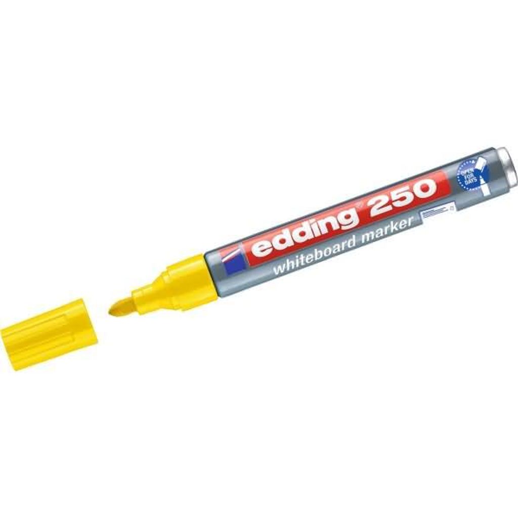 Whiteboardmarker edding 250 nachfüllbar 1,5-3mm gelb Produktbild 