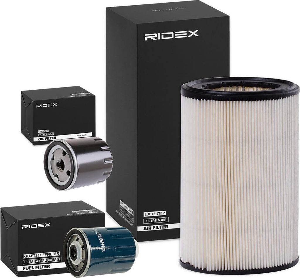 RIDEX Filterset Inspektionspaket Filtersatz passend für PEUGEOT 106 II Schrägheck (1A, 1C) 106 I (1A, 1C) 106 II Kasten / Schrägheck (1S) für C...