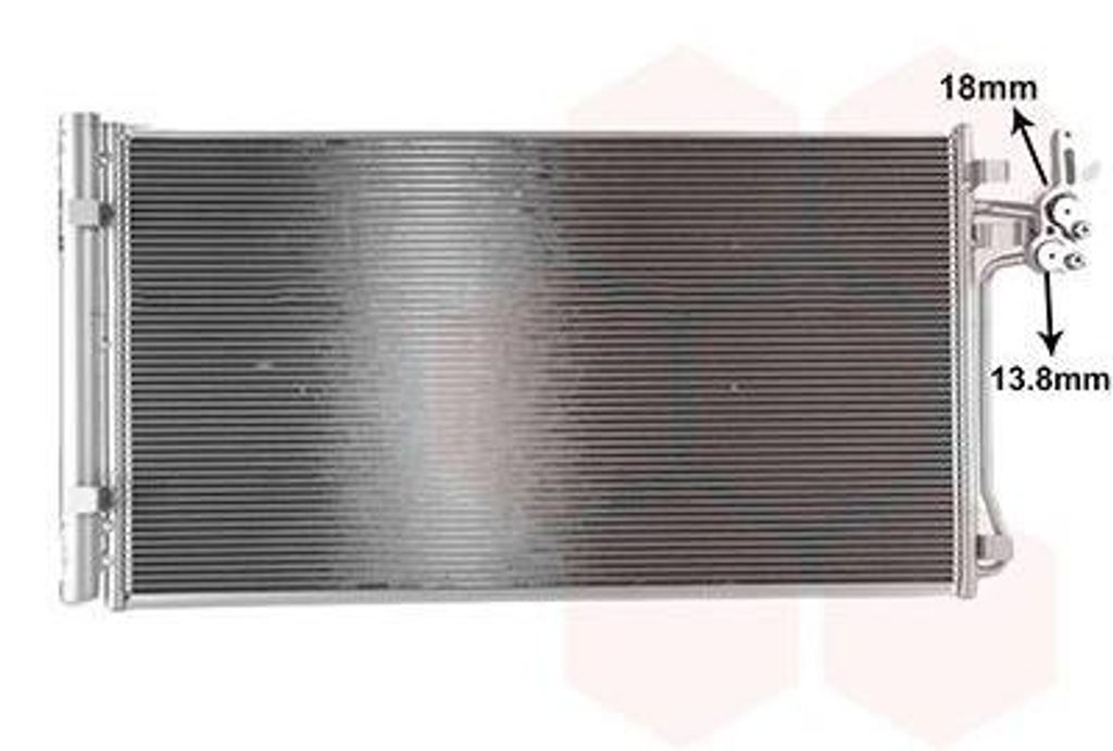 VAN WEZEL 02015707 Kondensator Klimaanlage Klimakondensator für LAND ROVER Range Rover Evoque (L538) +Trockner